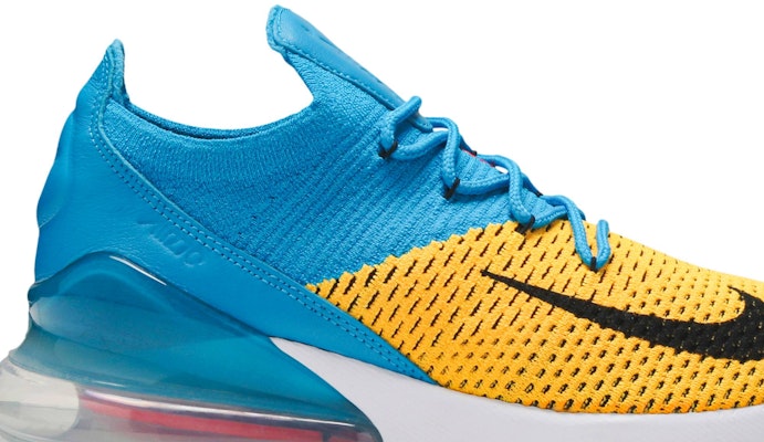 Nike Air Max 270 Flyknit Laser Orange Blue Orbit AO1023 800