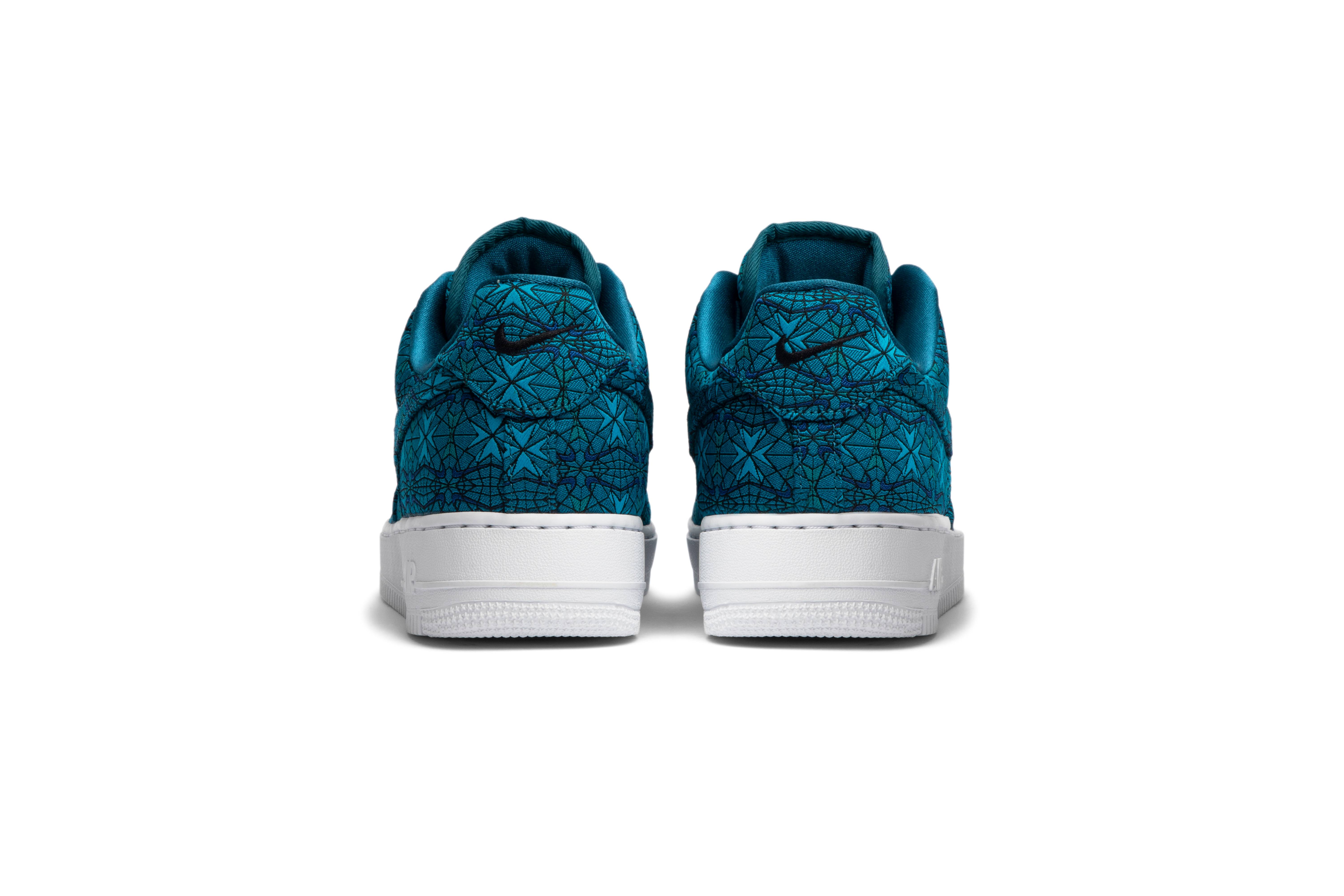 nike air force 1 low stained glass green abyss