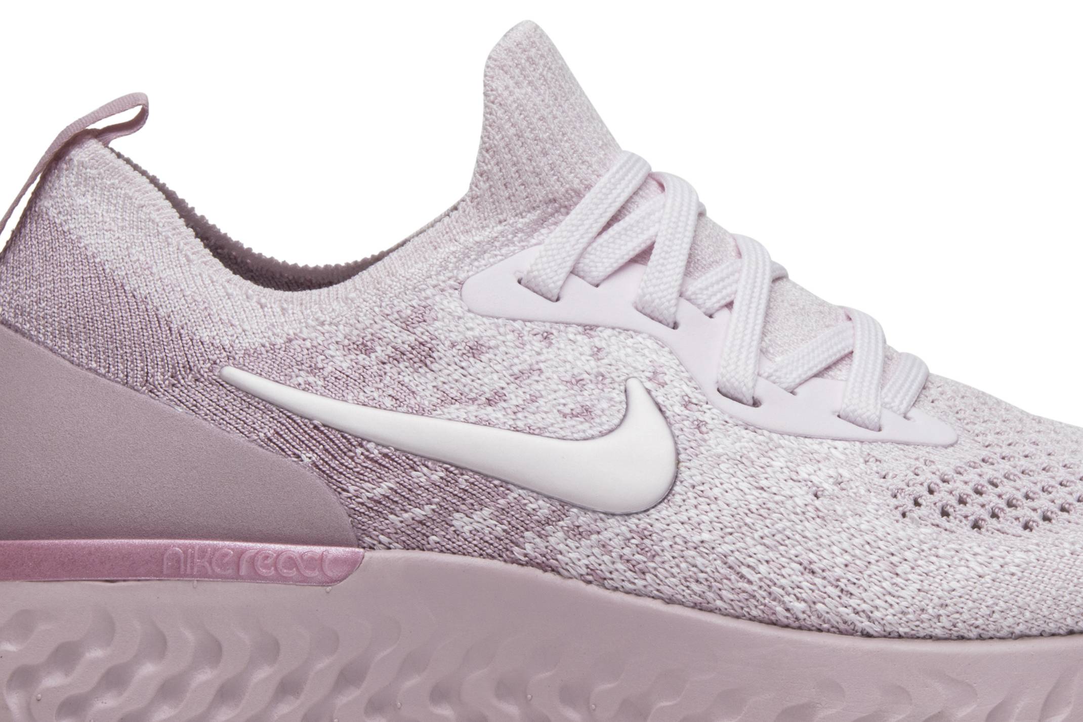 epic react flyknit pearl pink