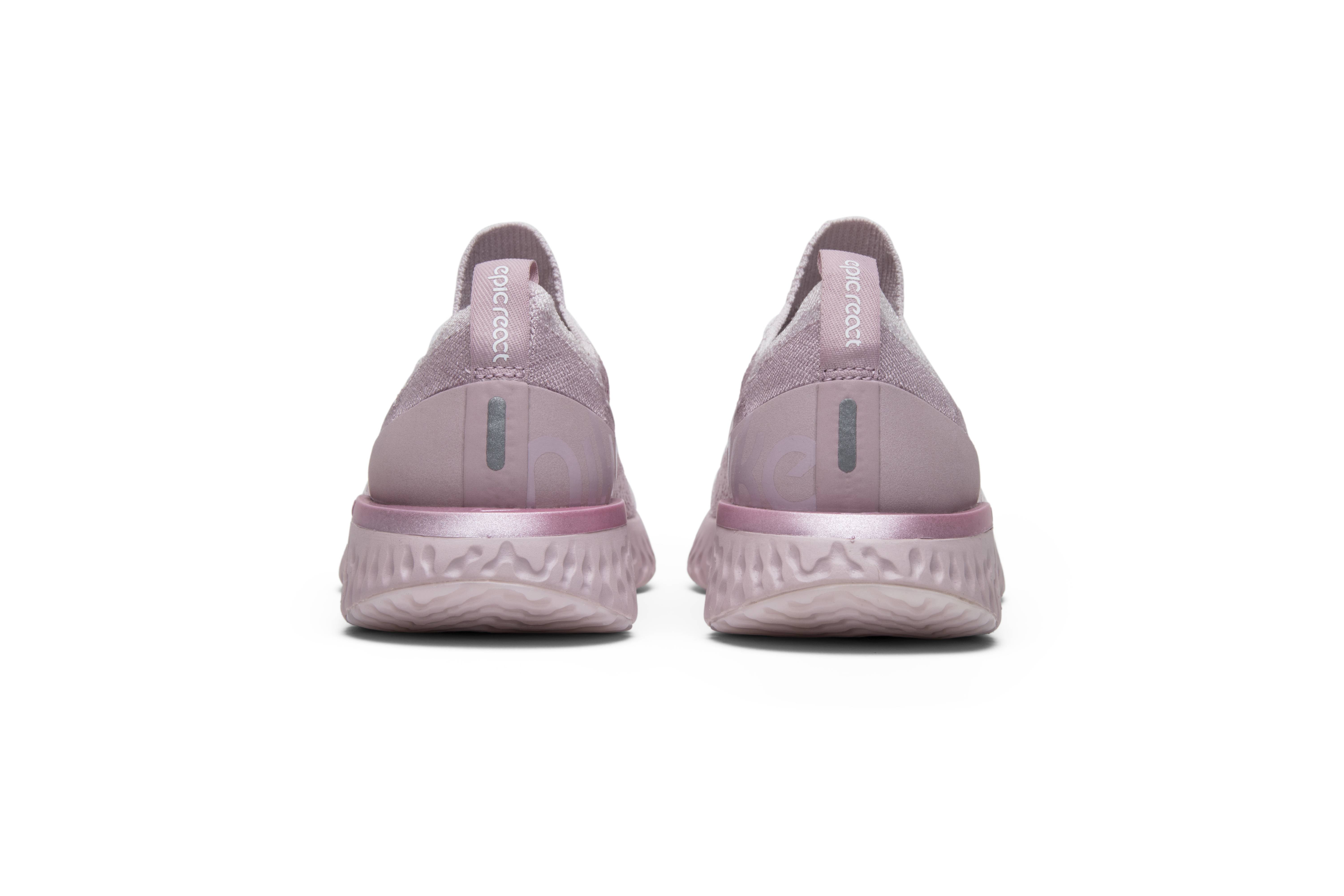 epic react flyknit pearl pink
