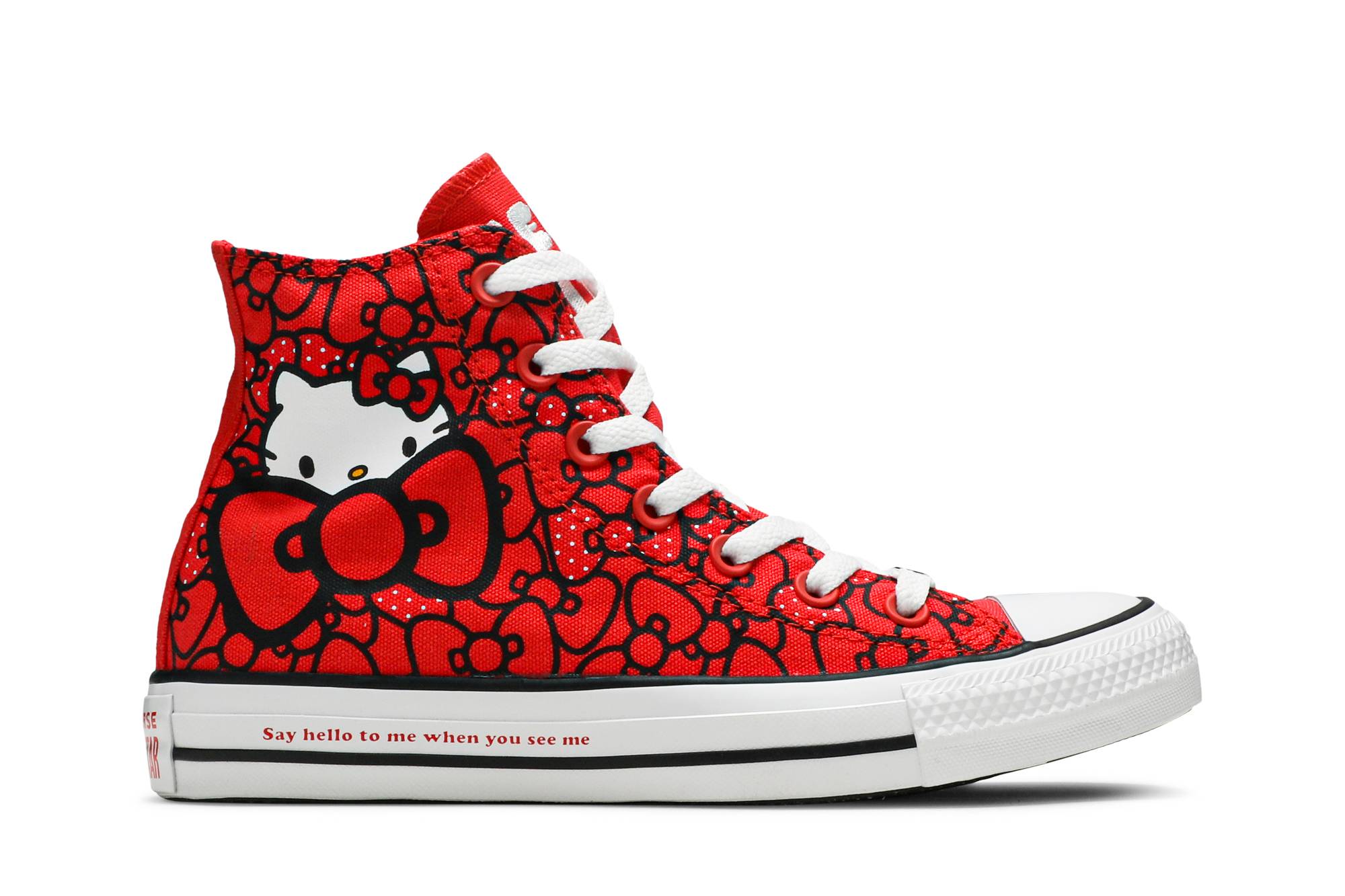 hello kitty x chuck taylor all star hi flowers