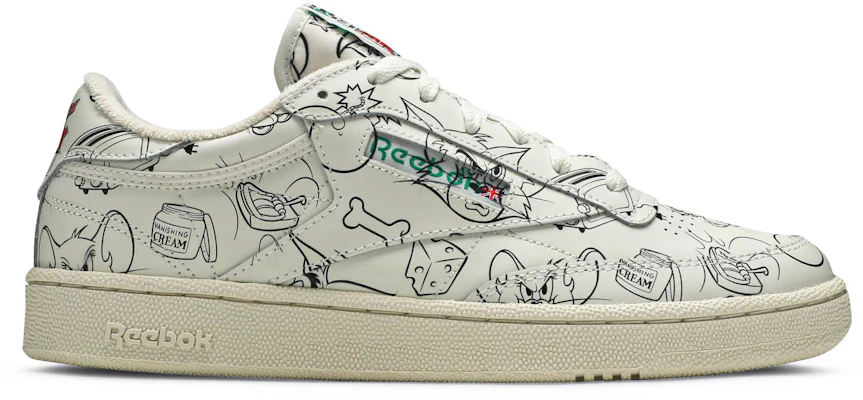湯姆貓與傑利鼠 x Reebok Club C 'Sketch' FX4011 Buy 湯姆貓與傑利鼠 x Reebok Club C 'Sketch' FX4011