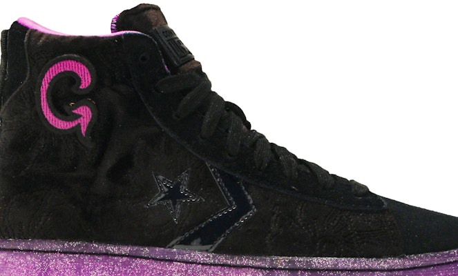 Converse leather purple deals