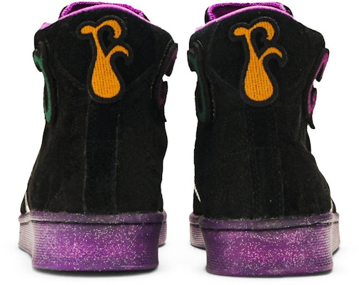 Purple leather 2025 converse high tops