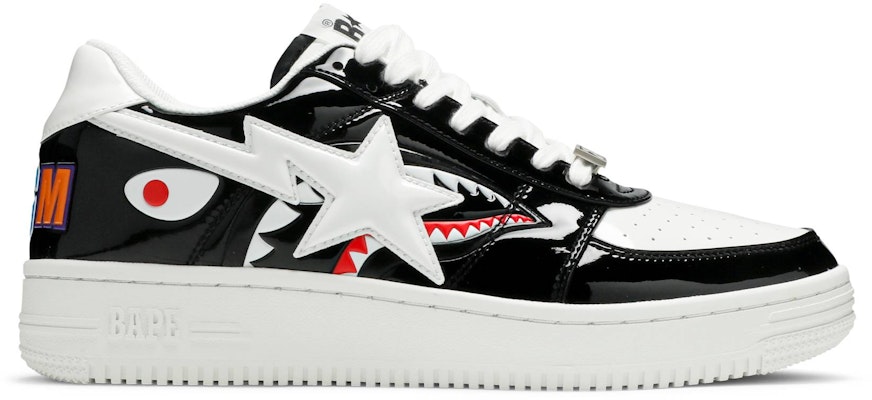 A Bathing Ape Bapesta Low M1 'Shark Face - Black' 1G80191009 BLK Buy A Bathing Ape Bapesta Low M1 'Shark Face - Black' 1G80191009 BLK