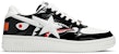 A Bathing Ape Bapesta Low M1 'Shark Face - Hitam' 1G80191009 BLK