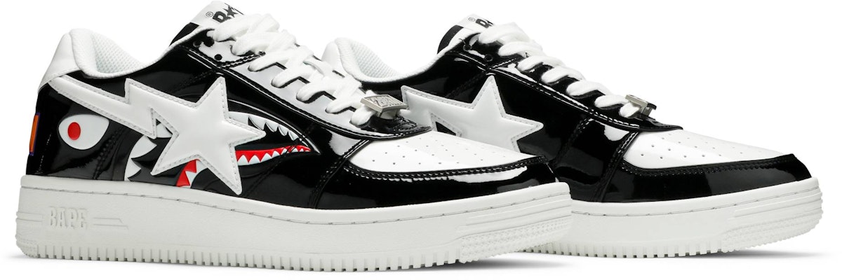 A Bathing Ape Bapesta Low M1 'Shark Face - Black' 1G80191009 BLK Cheap A Bathing Ape Bapesta Low M1 'Shark Face - Black' 1G80191009 BLK