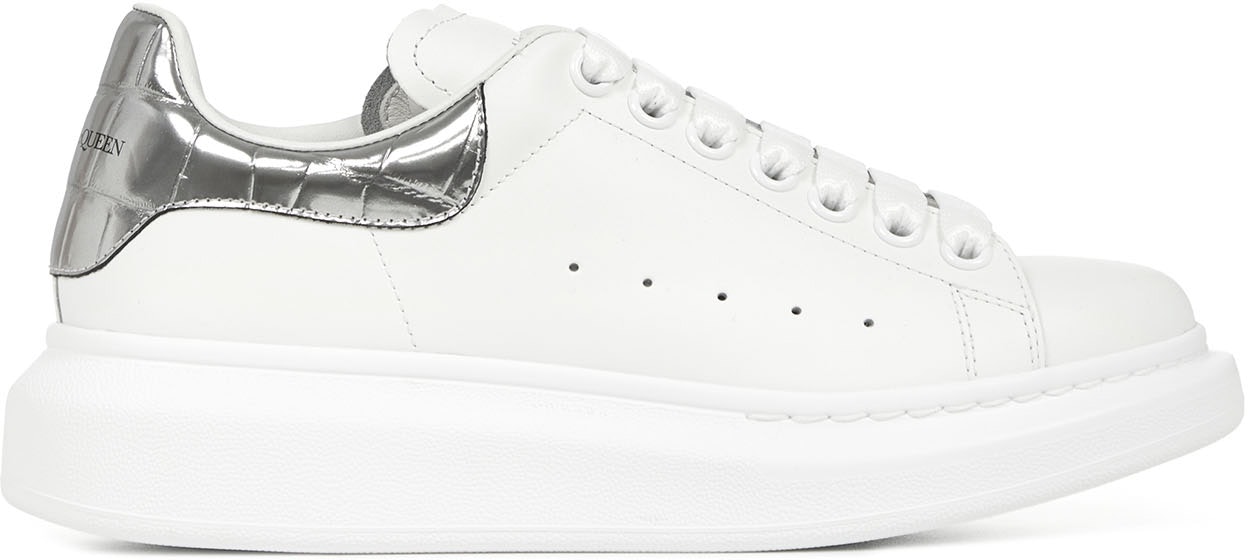 Alexander mcqueen 2025 silver trainers