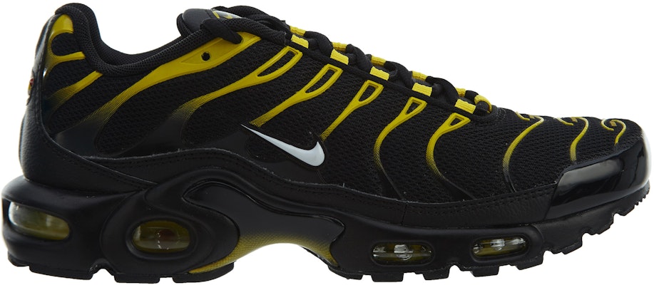 Nike air max top plus black/ white-vivid sulfur