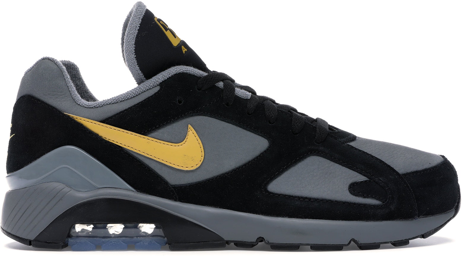 Nike air force 180 black and gold hotsell