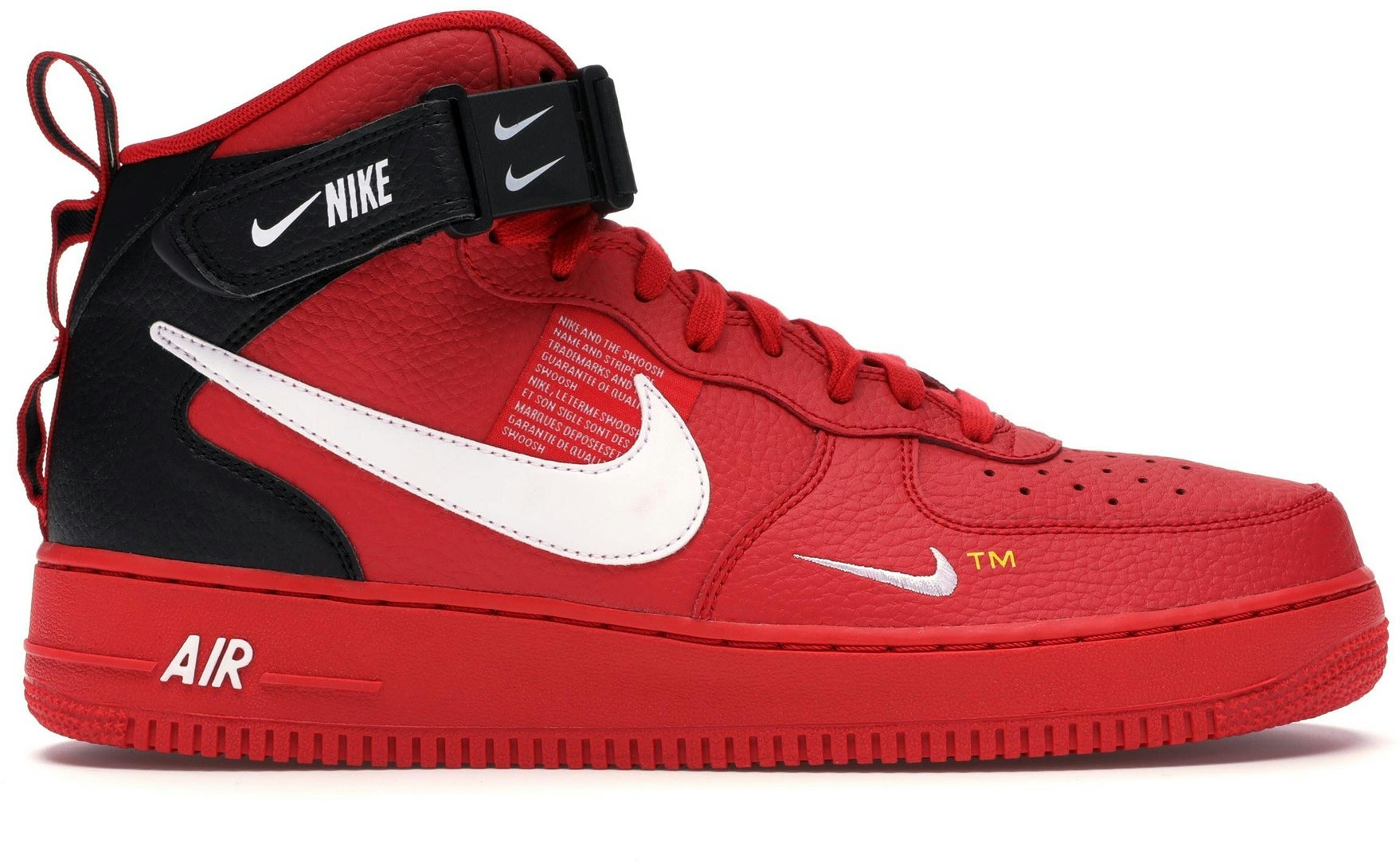 Nike Air Force 1 Mid Utility University Red 804609‑605 - 804609-605 ...