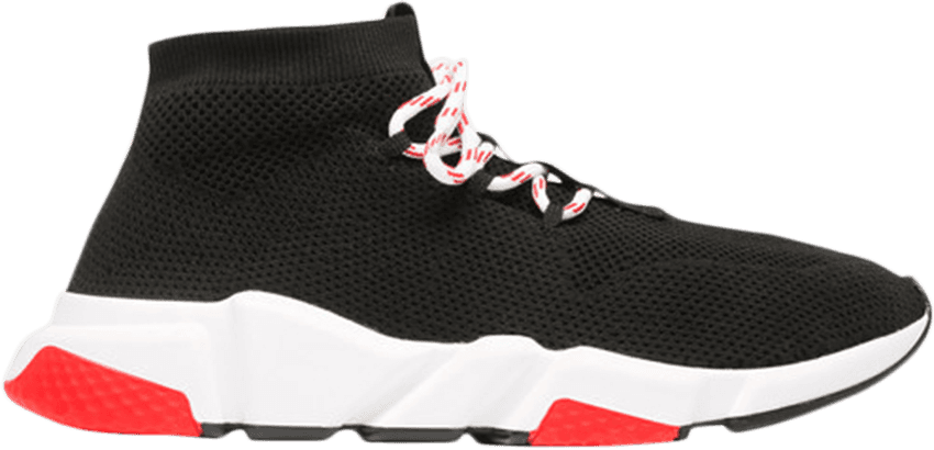 balenciaga speed trainer black red