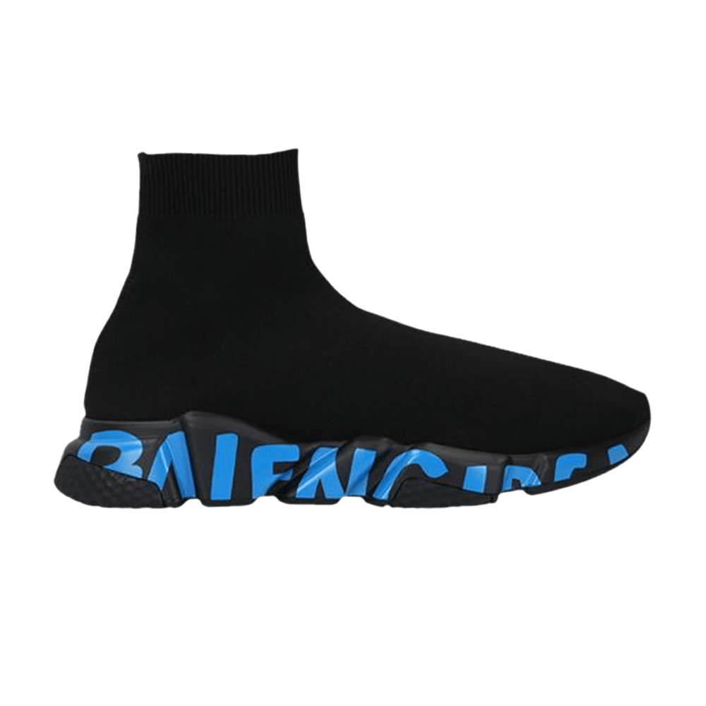 Buy Balenciaga Speed Sneaker Midsole Graffiti  Black Blue  645334 W2DB7  1140  Black  GOAT
