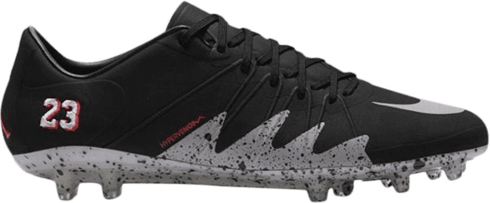 Neymar Hypervenom Phinish x Air Jordan FG Black Metallic Silver
