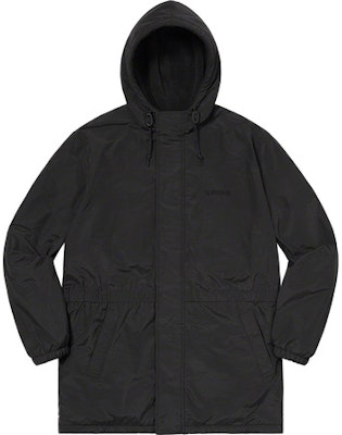 Supreme Parka Negra Polartec Lined Sideline Buy Supreme Parka Negra Polartec Lined Sideline