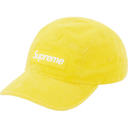 Buy Supreme 黄细灯芯绒野营帽
