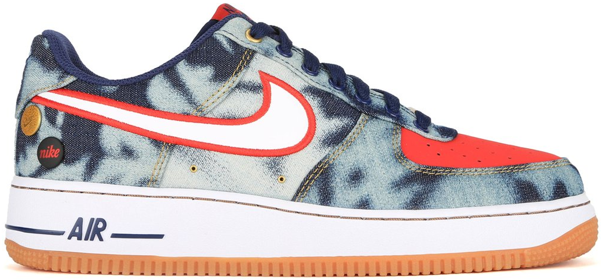 Nike Air Force 1 Low Acid Washed Denim 630930-400 - 630930-400 - Novelship