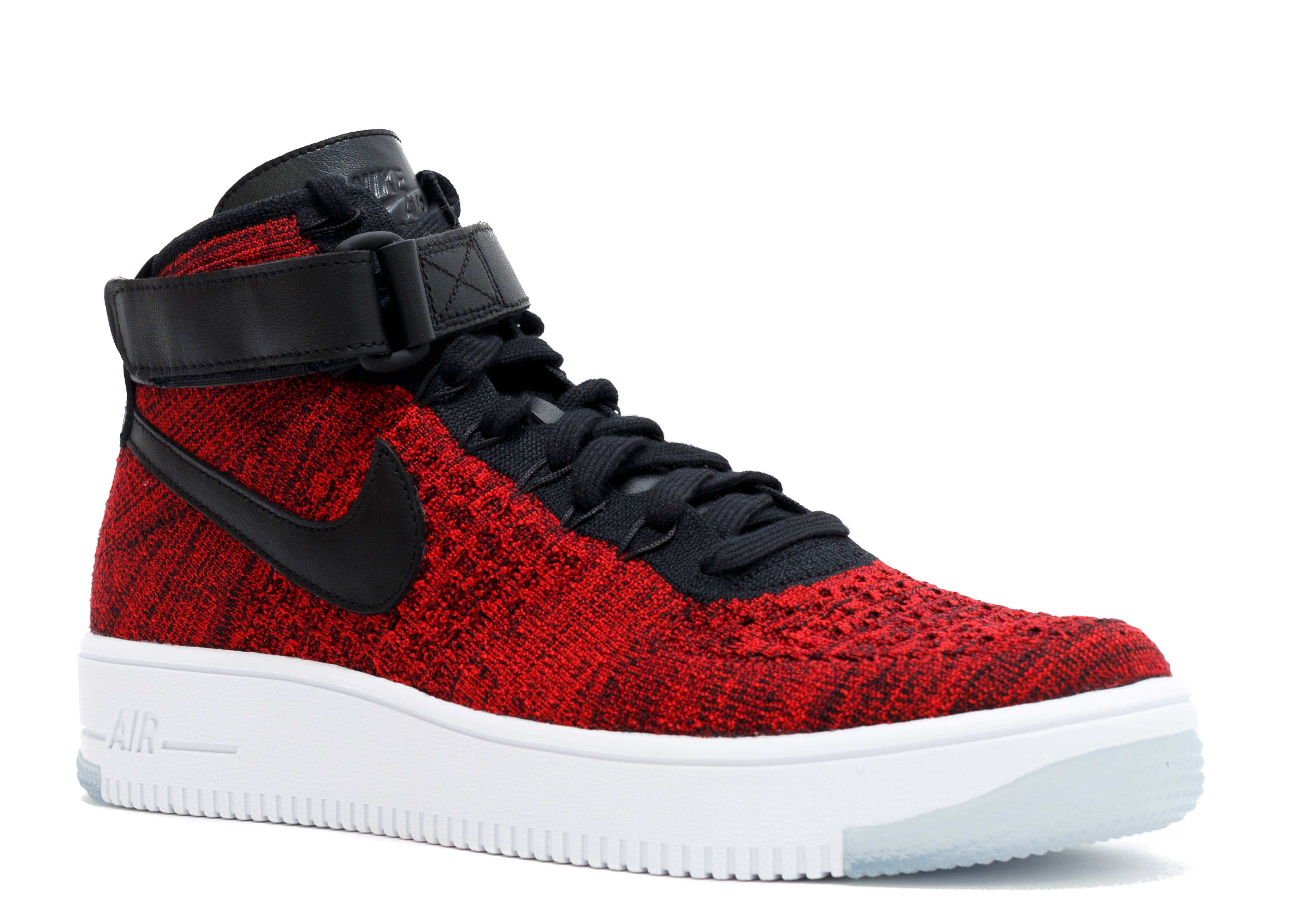 nike air force 1 flyknit red