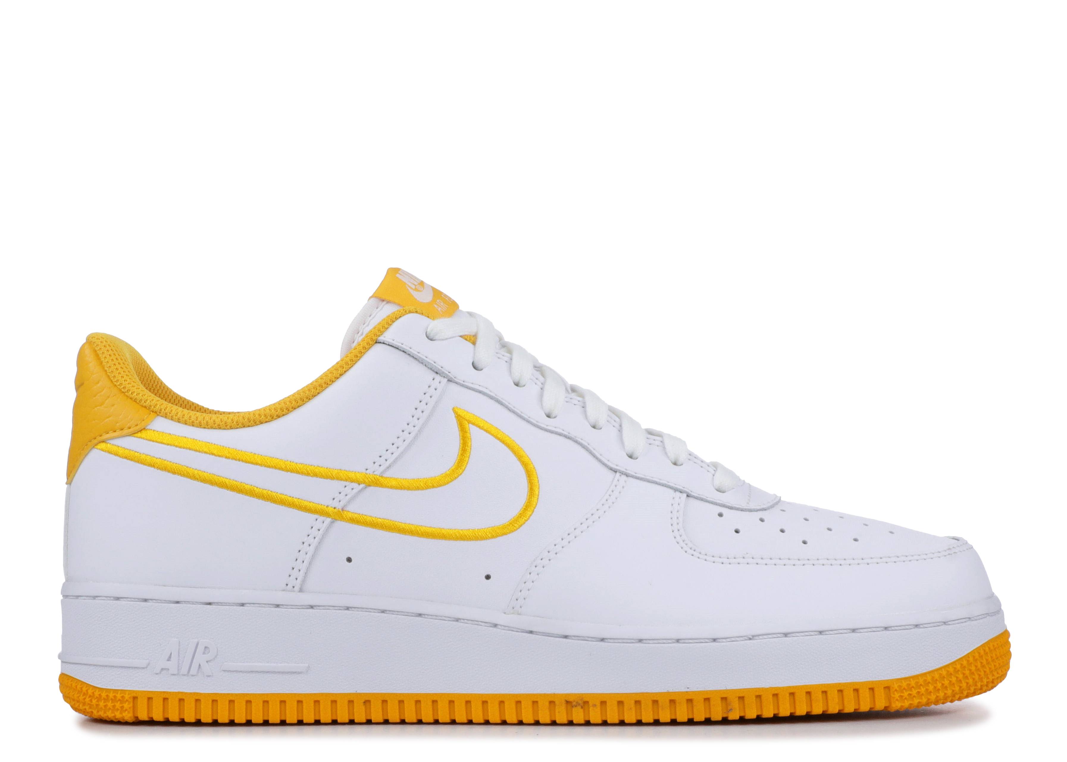 white and mustard air force 1