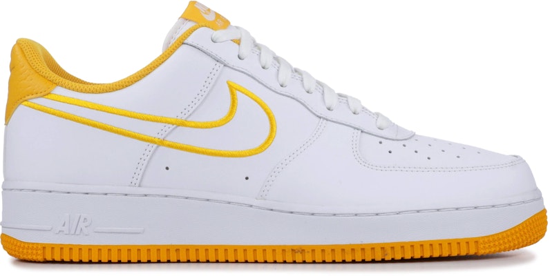 Air force 1 top low white and yellow