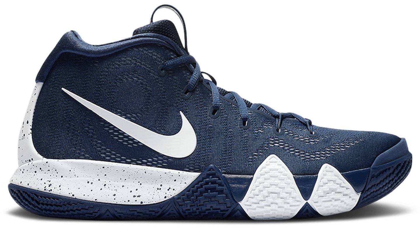 Blue and top white kyrie 4