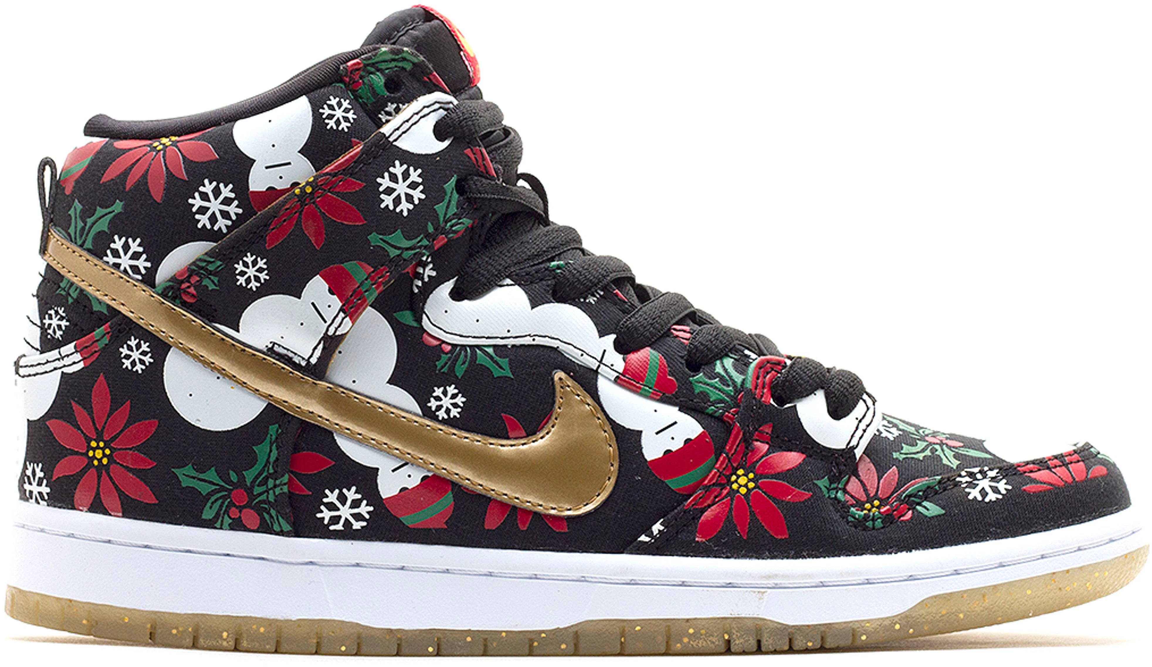 Nike ugly christmas sweater dunks sale