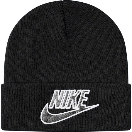 supreme-nike-snakeskin-beanie-black