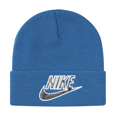 Supreme Nike Snakeskin Beanie Blue