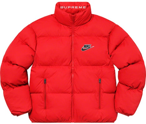 Supreme x Nike Reversible Puffy Jacket Red - Novelship