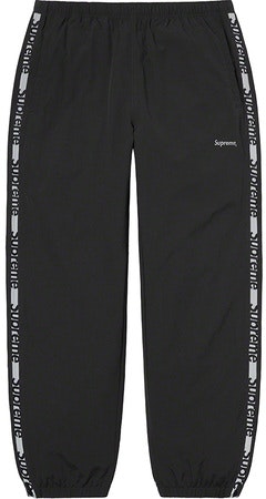 Supreme Reflective Zip Track Pant Black