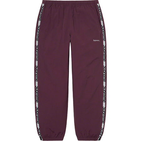 supreme reflective zip track pant