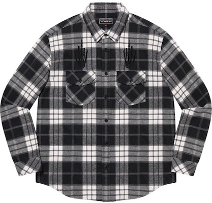 Supreme HYSTERIC GLAMOUR Plaid Flannel Shirt Black - Novelship