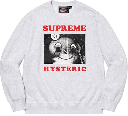 Supreme ash grey crewneck hot sale