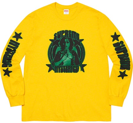 Supreme HYSTERIC GLAMOUR L/S Tee Yellow - Novelship