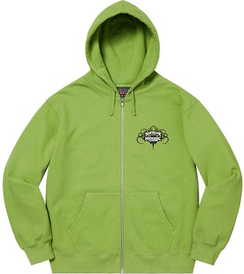 Supreme HYSTERIC GLAMOUR Zip Up Hooded Sweatshirt Lime - Novelship
