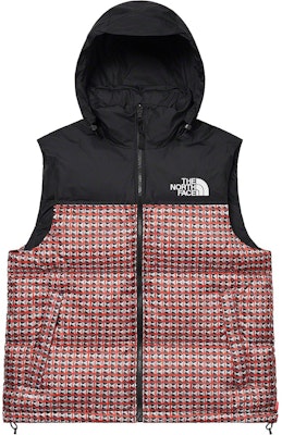 Supreme x The North Face Studded Nuptse Vest Red - Novelship