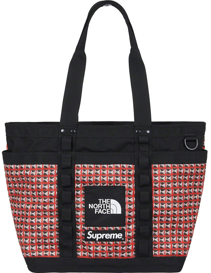 Supreme x The North Face Studded Explore Utility Tote Red - Novelship
