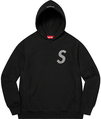 Supreme Swarovski S Logo Hooded Sweatshirt Black - Novelship