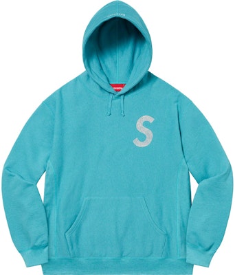 Supreme Swarovski S Logo Hooded Sweatshirt Light Aqua - Novelship