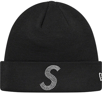 Supreme New Era Swarovski S Logo Beanie Black - Novelship