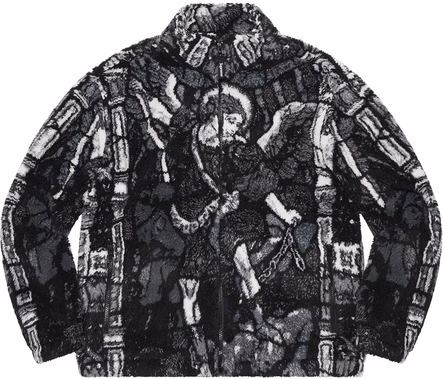 Supreme Saint Michael Fleece Jacket Black Novelship