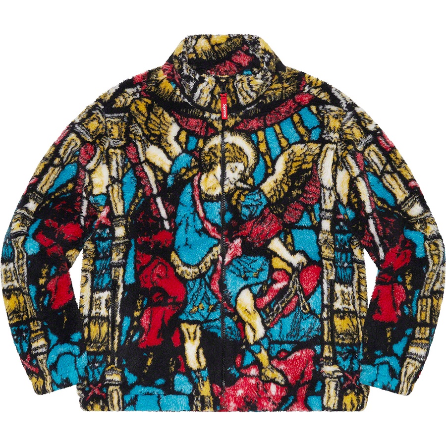 Supreme Saint Michael Fleece Jacket White