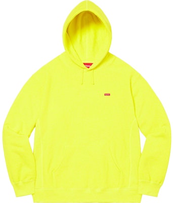 Supreme Small Box Hooded Sweatshirt Bright Yellow