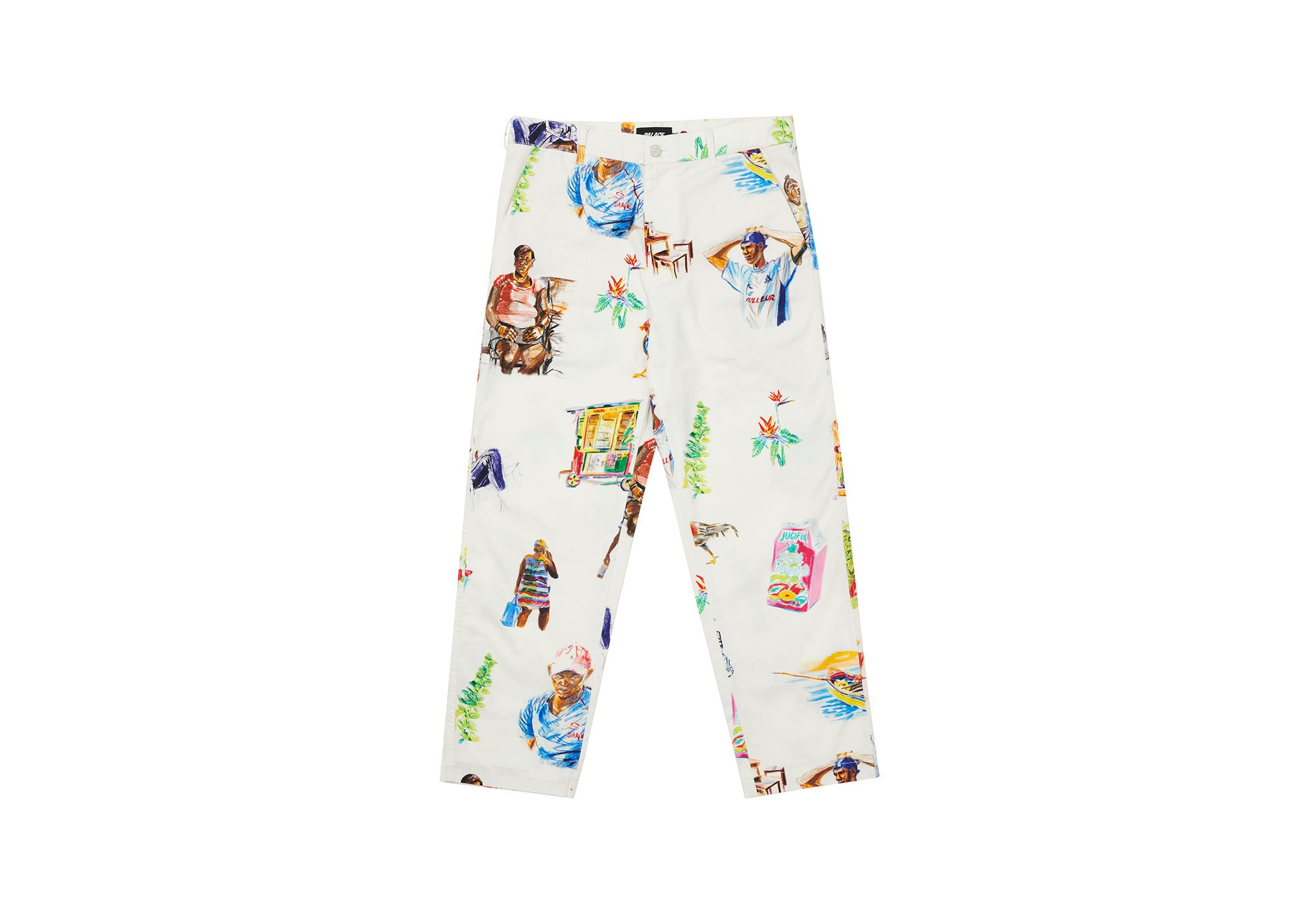 PALACE TROLLEY PLAIN PANT STONE