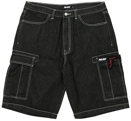 PALACE DRAWCORD POCKET DENIM SHORTS BLACK Buy PALACE DRAWCORD POCKET DENIM SHORTS BLACK