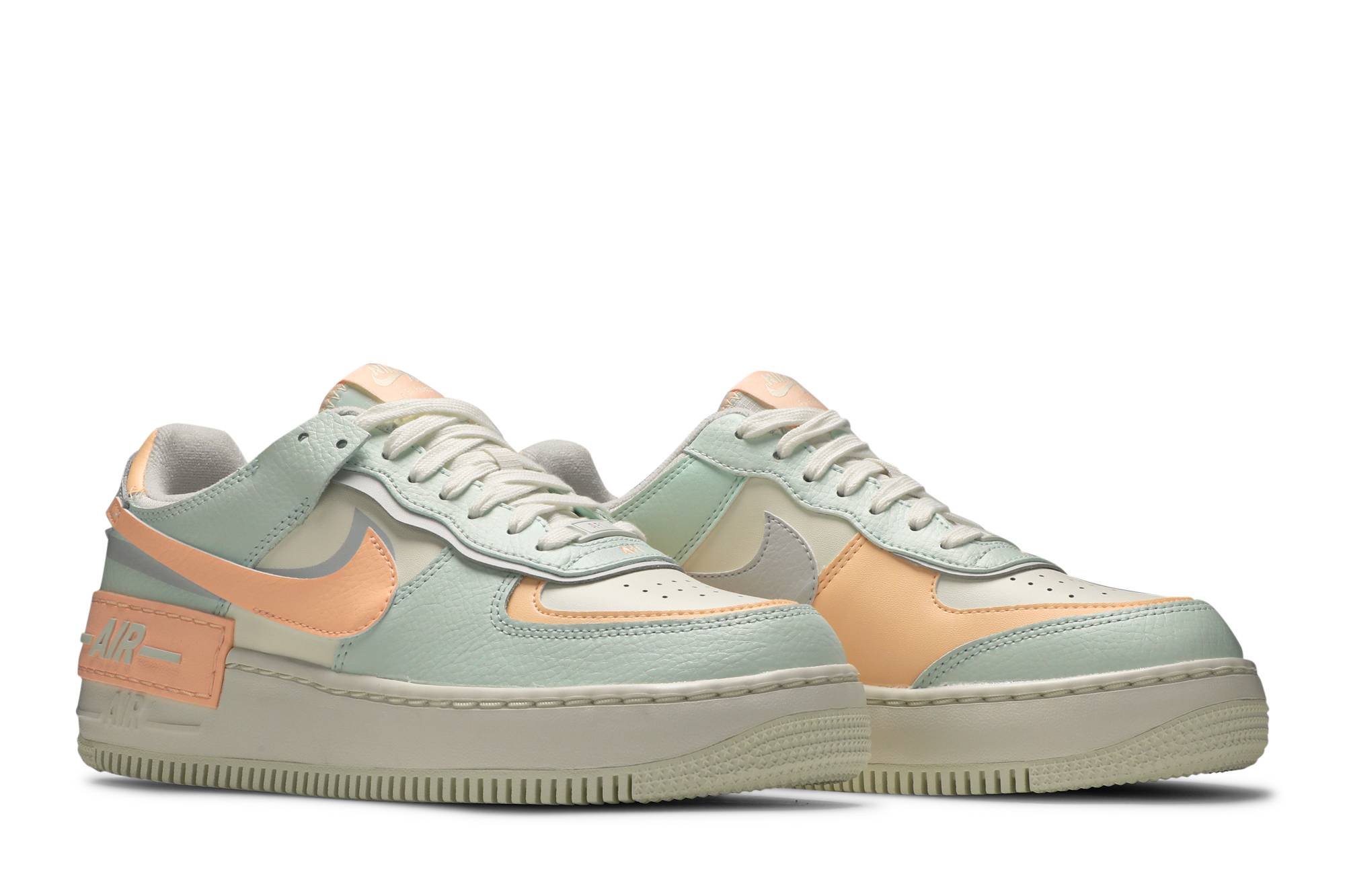 tênis nike air force 1 shadow barely green crimson tint