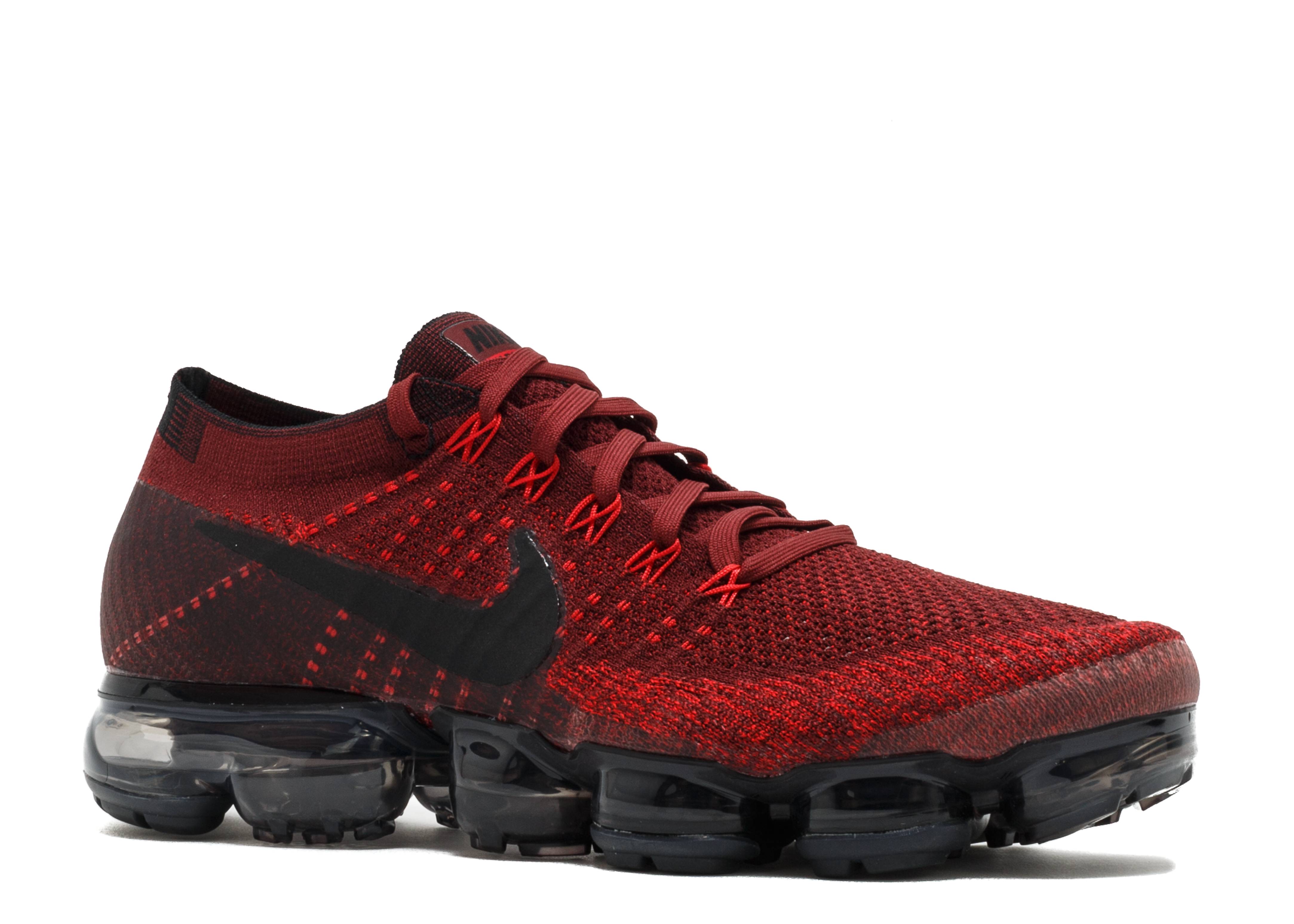 nike vapormax black dark team red