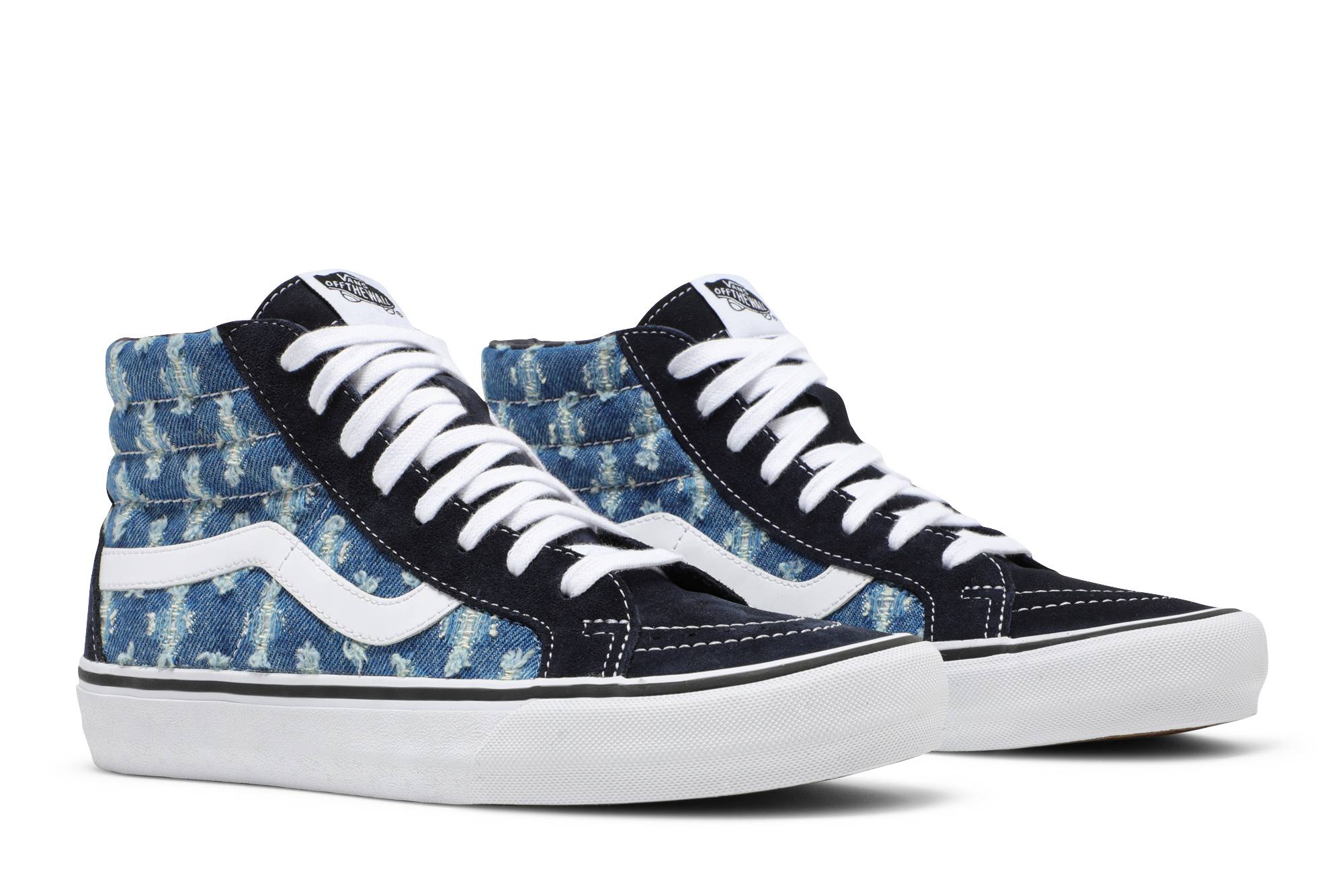 Cheap Supreme x Vans Sk8-Hi 'Denim Azul Hole Punch' VN0A38Z32DD
