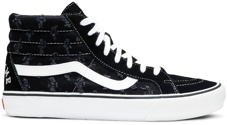 Supreme x Vans Sk8-Hi 'Black Hole Punch Denim' Hitam VN0A38Z32DC Buy Supreme x Vans Sk8-Hi 'Black Hole Punch Denim' Hitam VN0A38Z32DC