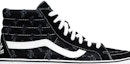 Order Supreme x Vans Sk8-Hi 'Black Hole Punch Denim' Hitam VN0A38Z32DC